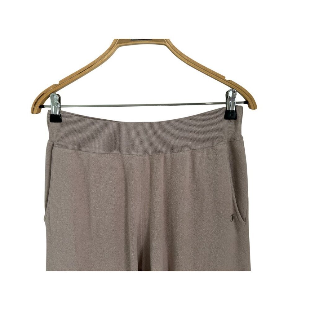 Soia & Kyo High-Waist Wide-Leg Lounge Pants Size Med Dusty Pink Pull-up - Picture 3 of 6
